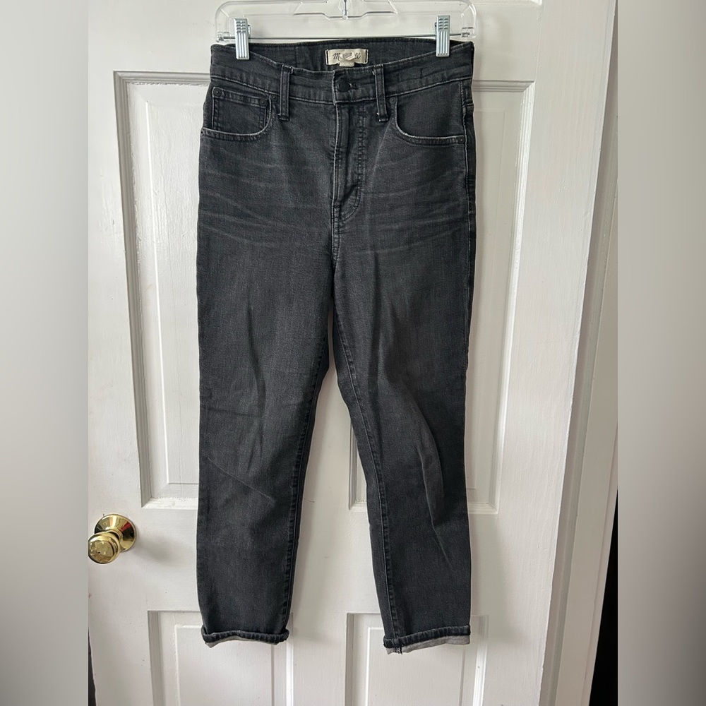Madewell Denim Women’s Jeans Faded Black The Perfect Vintage Crop Jeans Sz 28T